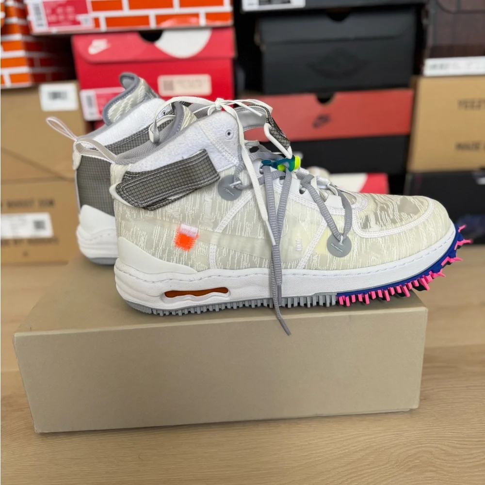 Off-White & Gray High-Top Af1